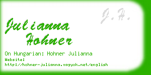 julianna hohner business card